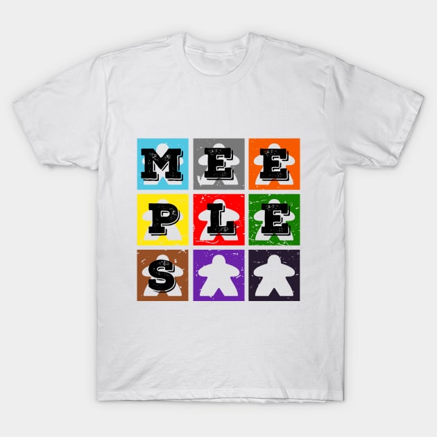 Meeples Distress T-Shirt by RollForTheWin